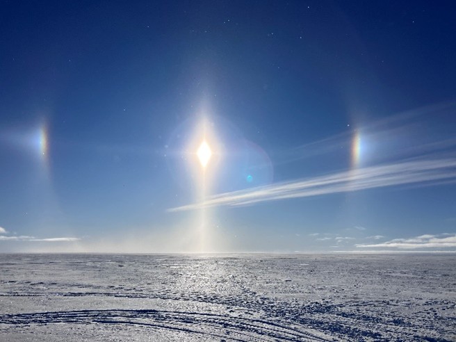 Halofenomen på platån Ritscher Flya