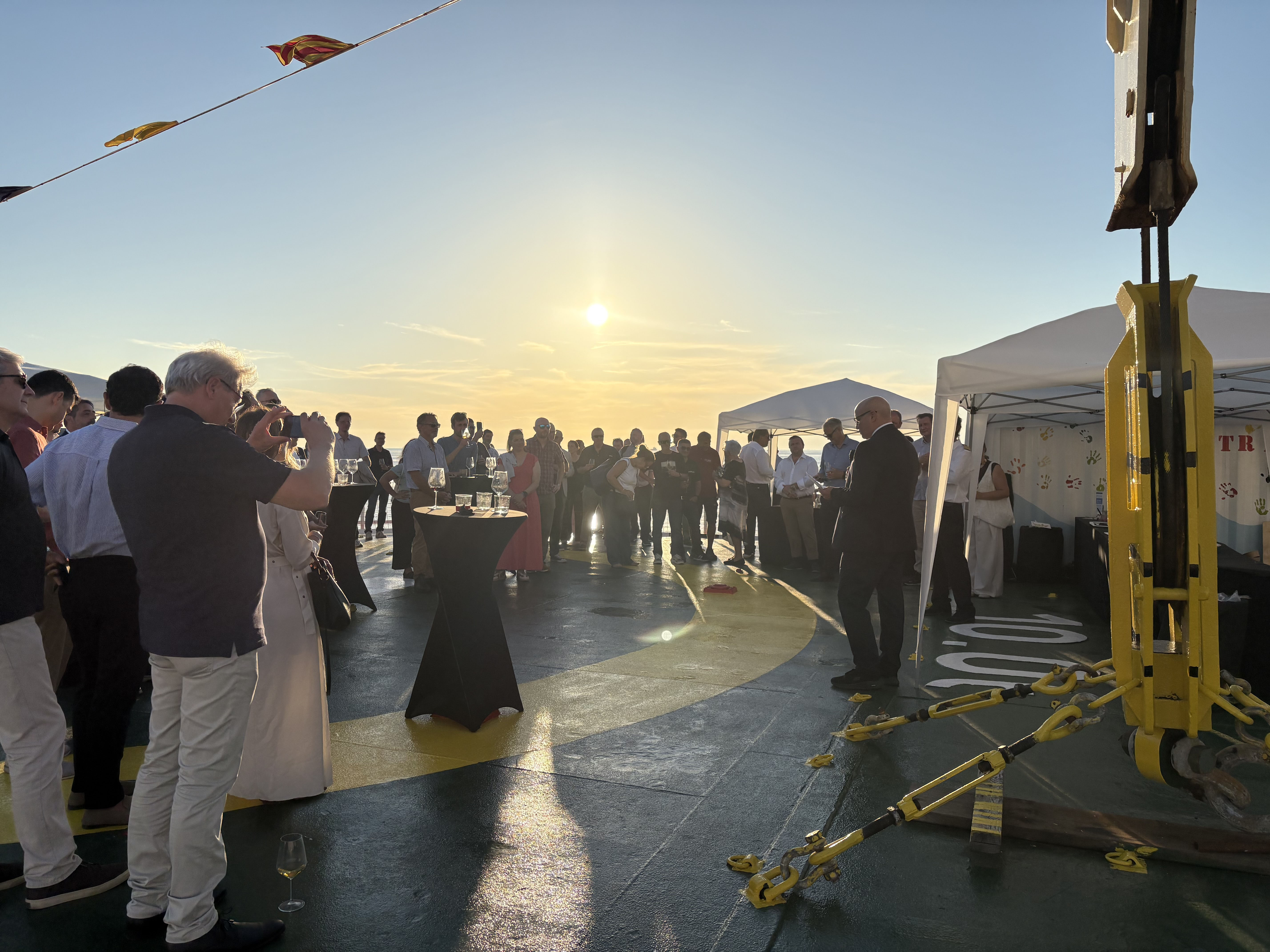 ERVO 2026 annual meeting reception at r/v Laura Bassi