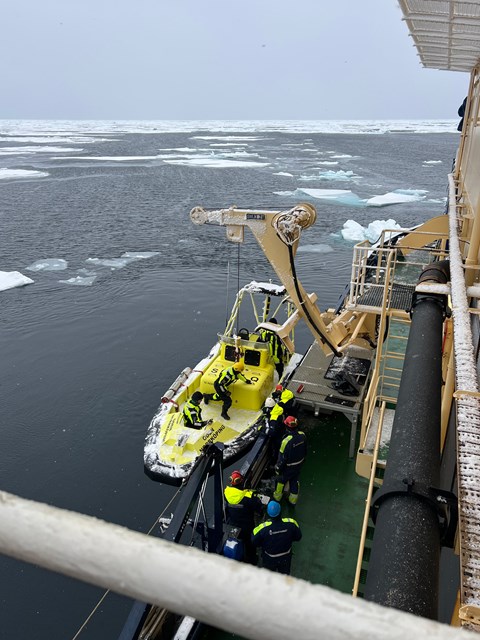 Oden's Fast Rescue Craft (FRC) returns to Oden