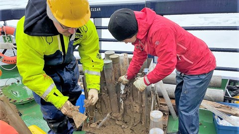 Sediment från bottenhuggaren