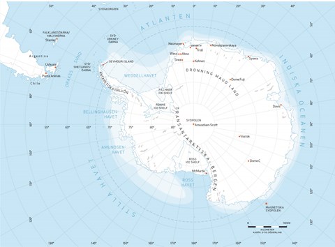 Map of Antarctica