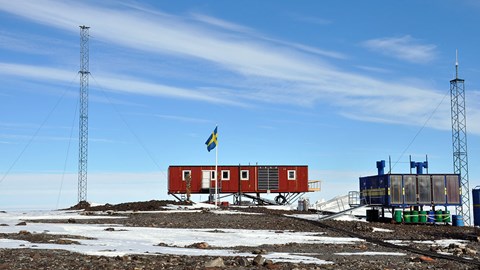The research station Wasa in Dronning Maud Land, Antarctica. Photo: Åsa Lindgren.