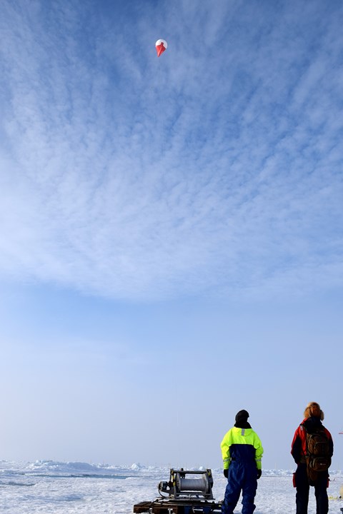 Observing the tethered balloon in flight with a payload of custom built aerosol collection instrumentation