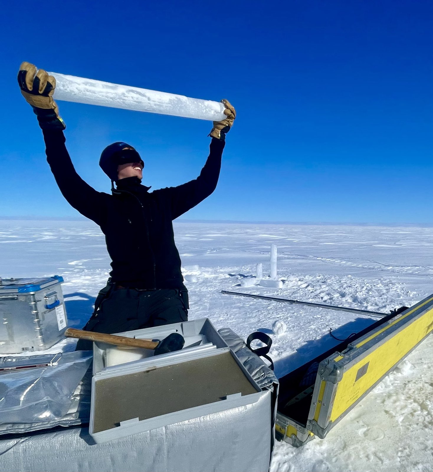 Thomas Frank tar upp en firnkärna