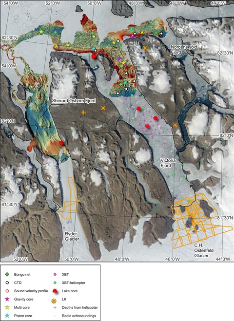 Map of measurements