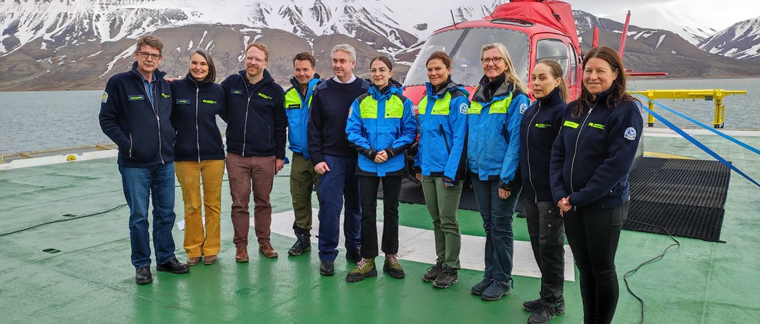 H.R.H. The Crown Princess and the Minister for Climate and the Environment visited Svalbard