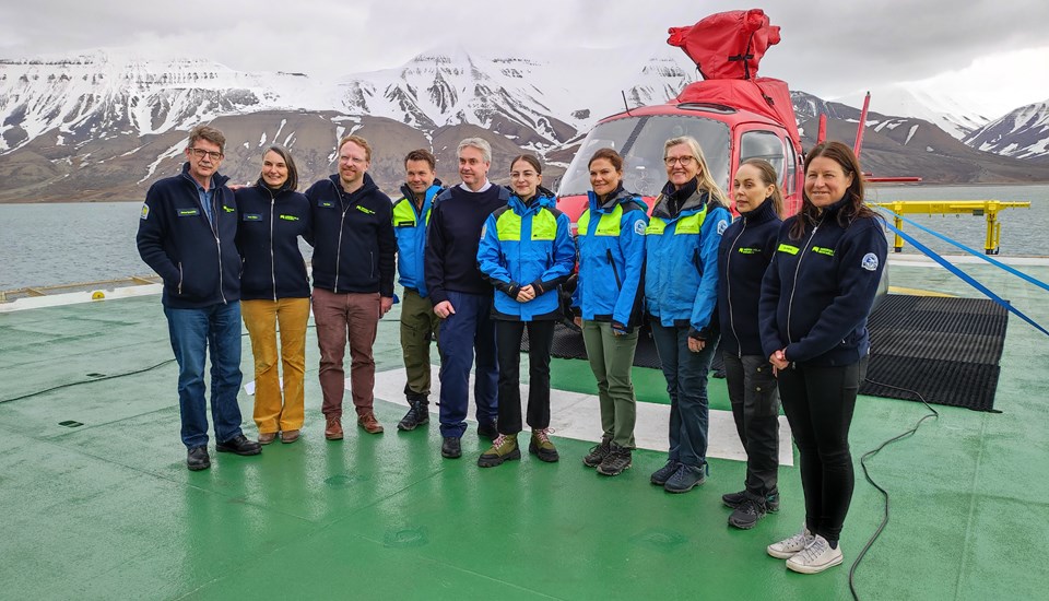 H.K.H. Kronprinsessan och klimat- och miljöministern besökte Svalbard