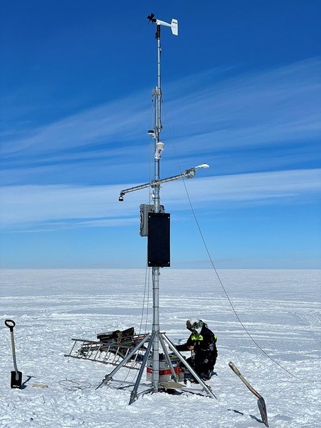 The weather station has been assembled